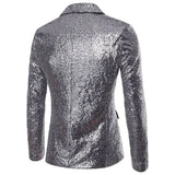 European and American Performance Dresses Gold Sequins Men's Suits Korean Nightclub Host Emcee Jacket European Size Blazer 2022