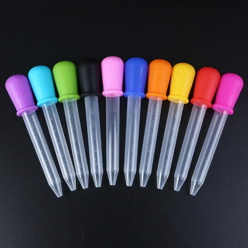 10 Pcs Baby Dropper Medicine Feeder Child Medicine Device Silicone Pipette Liquid Food Dropper Infant Utensils 5ml