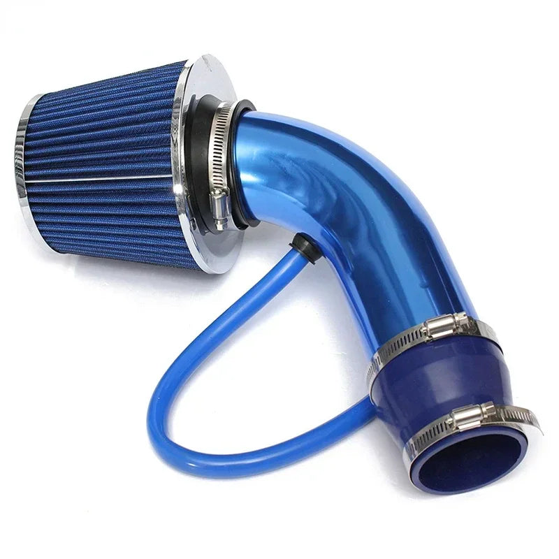 Universal 76mm Car Racing Cold Air Intake System Turbo Induction Pipe Tube Kit Aluminum With Cone Air Filter Inlet