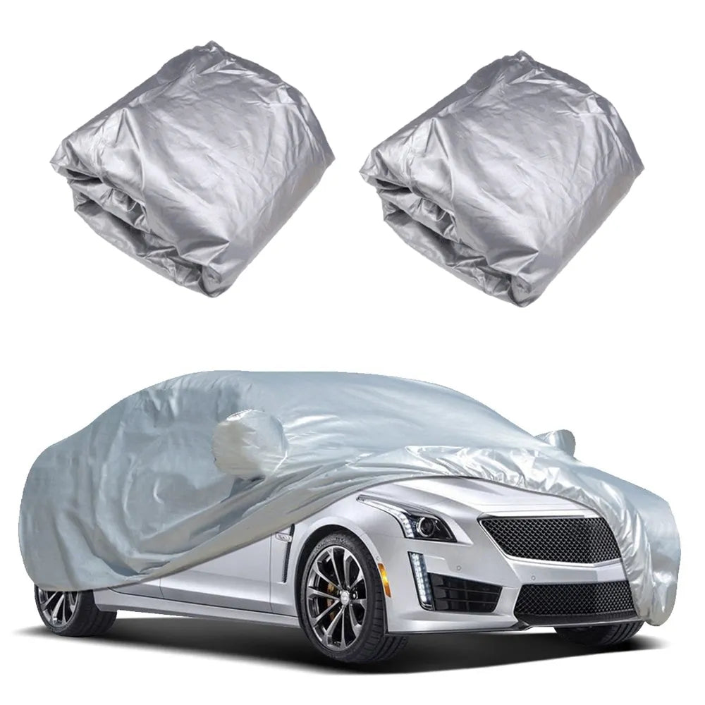 Vislone Universal Full Car Cover Outdoor Indoor UV Protection Sunscreen Heat Protection Dustproof  Scratch-Resistant Sedan Suit