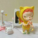 Sooya Lollipop Candy Figure Toy Yellow Cat Kitty Fantasy Trendy Girl Fish Behind Angel Figurine Magical Girls Toys Collection