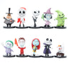 6-10pcs The Nightmare Before Christmas Jack Skellington PVC Action Figure Collection Model Bobble Dolls Toy For Children Gift