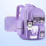 Sanrioed Kuromi Anime Cute Large Capacity Backpack Schoolbags Student Cartoon Shoulder Bag Travel Birthday Gift for Friend