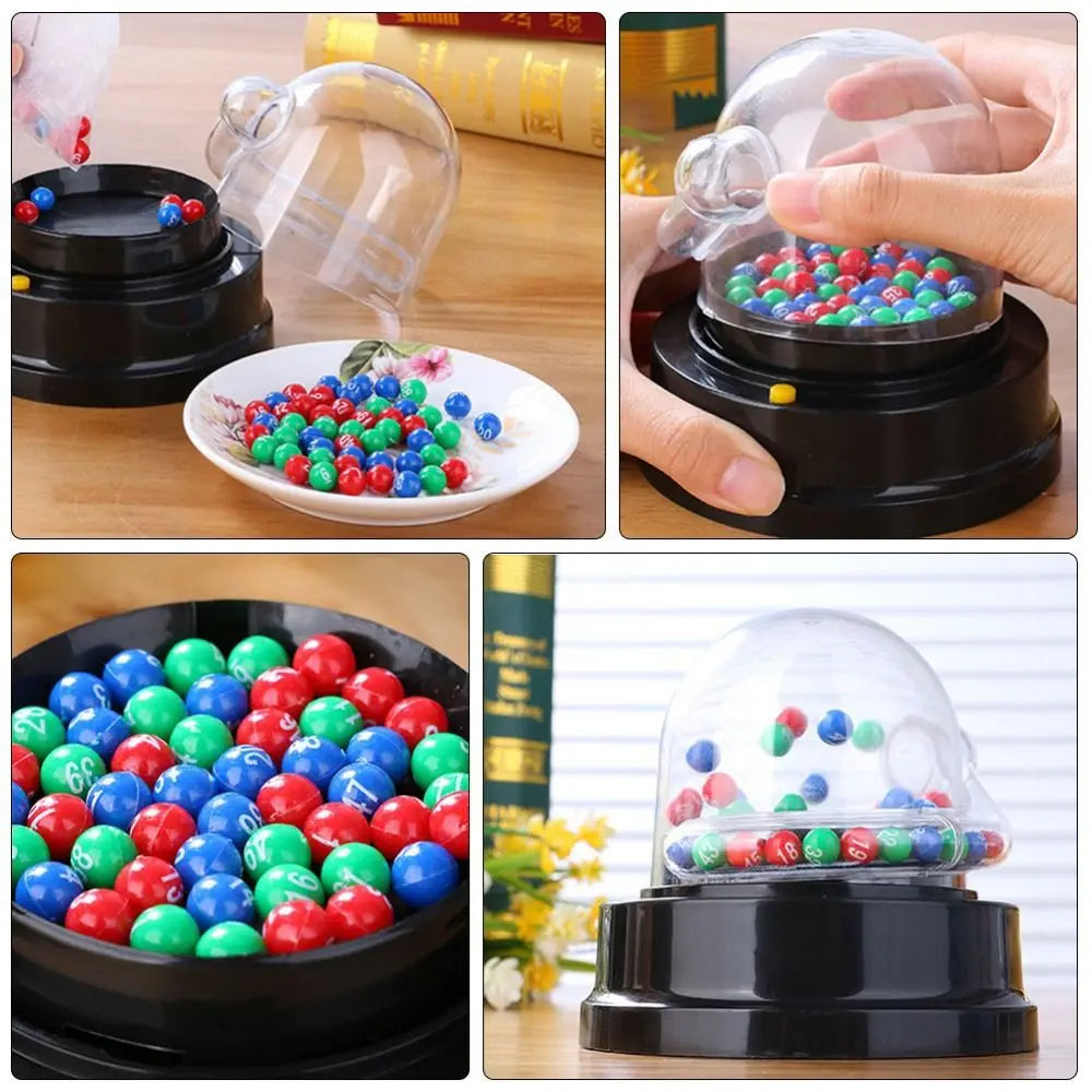 1 Set Electric Lottery Machine Party Mini Lotto Games Machine Jackpot Machine Number Picking Machine