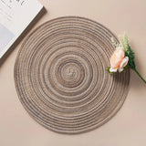 6/8 pcs Table placemats for table mat Ramie Insulation Pad Placemats Linen Non Slip Table Mats Home Decoration Pad Coaster