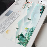 Mouse Pad Gamer Landscape Painting XL Large Mousepad XXL Mechanical Keyboard Pad Non-Slip Office Office Accessories Mice Pad