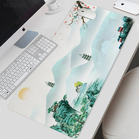 Mouse Pad Gamer Landscape Painting XL Large Mousepad XXL Mechanical Keyboard Pad Non-Slip Office Office Accessories Mice Pad