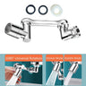 Multifunction 1080° Rotary Extender Faucet Aerator Robotic Arm Plastic Splash for Sink Kitchen Washbasin Faucets Bubbler Nozzle