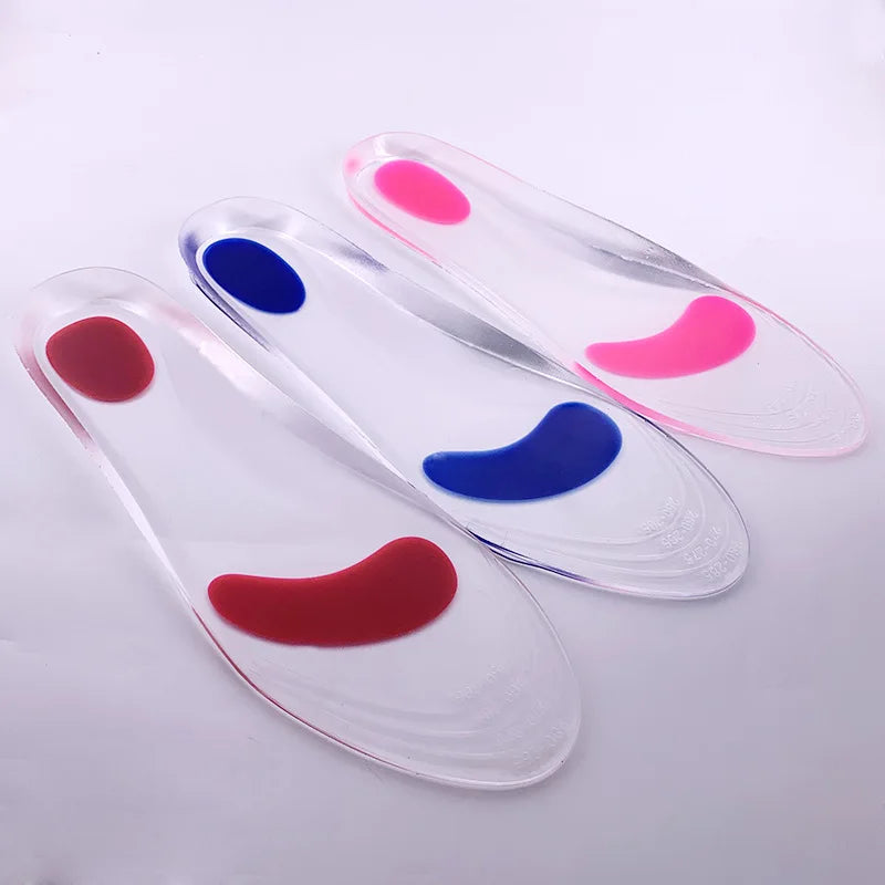 Medical Silicone Gel Insole for Flat Feet Arch Support Orthopedic Insoles Plantar Fasciitis Pain Relief Foot Care Metatarsal Pad