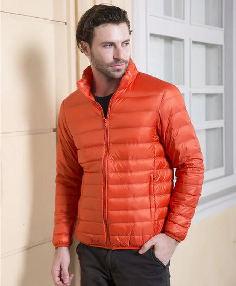 Brand Water and Wind-Resistant Breathable Coat Men Jackets Plus size Men's Four Seasons Ultra Lightweight Packable Down Jacket