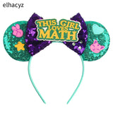 10Pcs/Lot New Colors Mouse Ears Headband Women Festival Party Cosplay Hairband Girls Gift Kids DIY Hair Accessories Wholesale