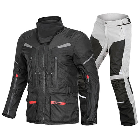 New Motorcycle Jacket Pant Suit Waterproof Cold-proof Motorbike Jacket Moto Motocross Riding Clothing CE Protective Gear