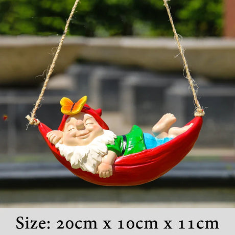 Creative Cute Frogs Cat Dog Resin Lying Santa Claus Statue Garden Hang On Tree Decorative Pendant Indoor Outdoor Decor Ornament