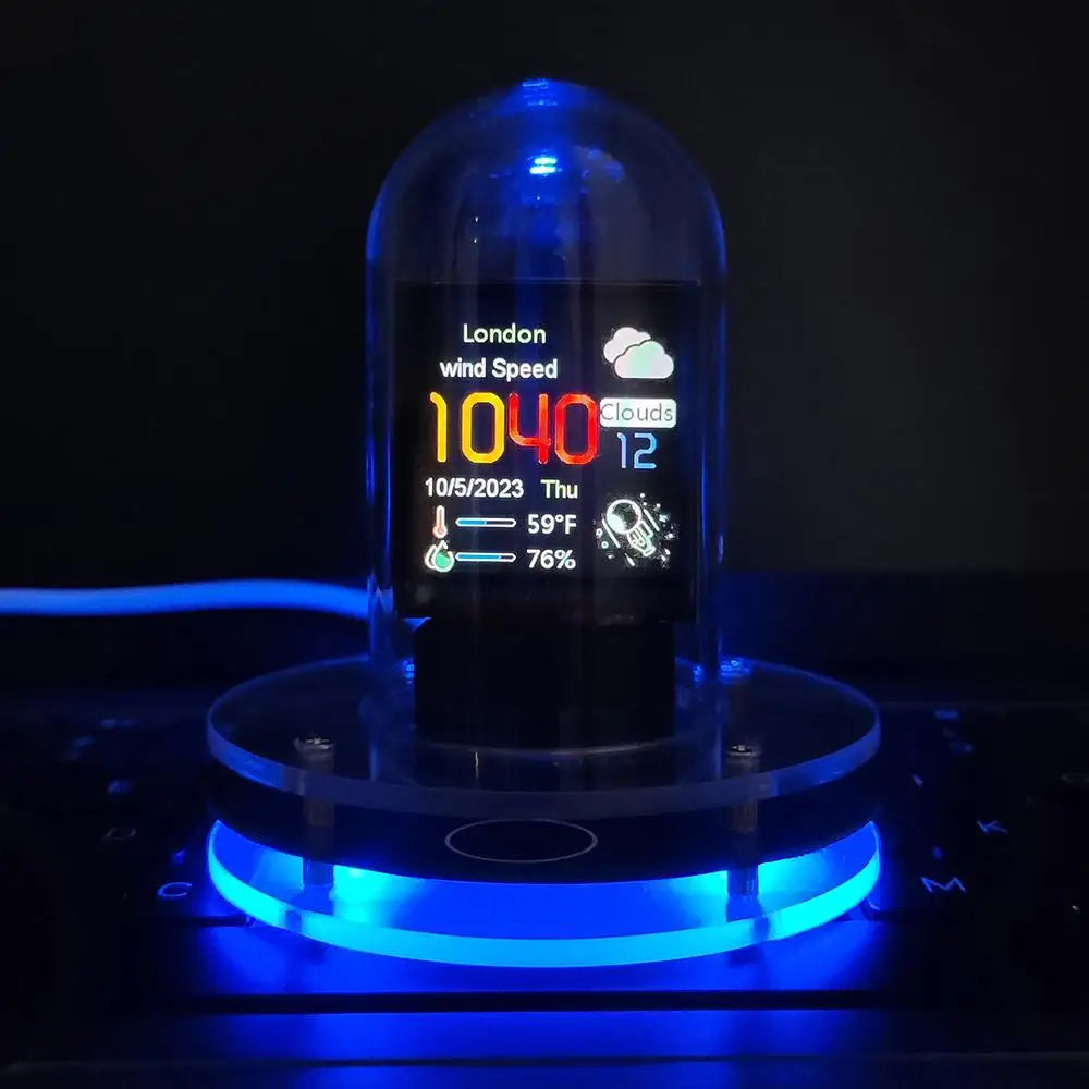 2024 New Smart WIFI Networked Nixie Tube Automatically Update Digital Desktop Decorations Christmas Birthday Give Friend Gifts