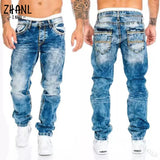 Straight Jeans Man Vintage Wash Denim pants Spring Summer Boyfriend baggy Jeans men Streetwear Cacual Designer Cowboy Trousers