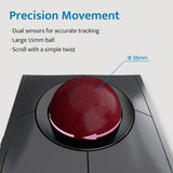 Kensington Trackball Mouse Wireless/Wired SlimBlade Pro for Left Hand with Rechargeable Battery for AutoCAD K72080/K72081