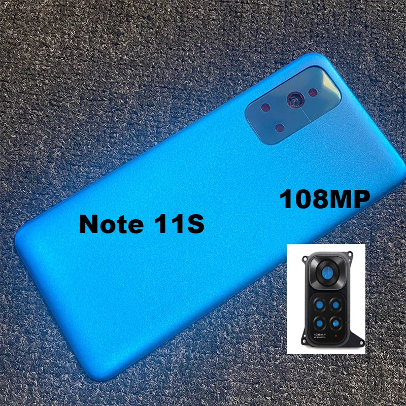 For Xiaomi Redmi Note 11 11s Full Housing Back Battery Cover Rear Case Middle Frame + Volume Button Camera Glass Sim Tray Grobal