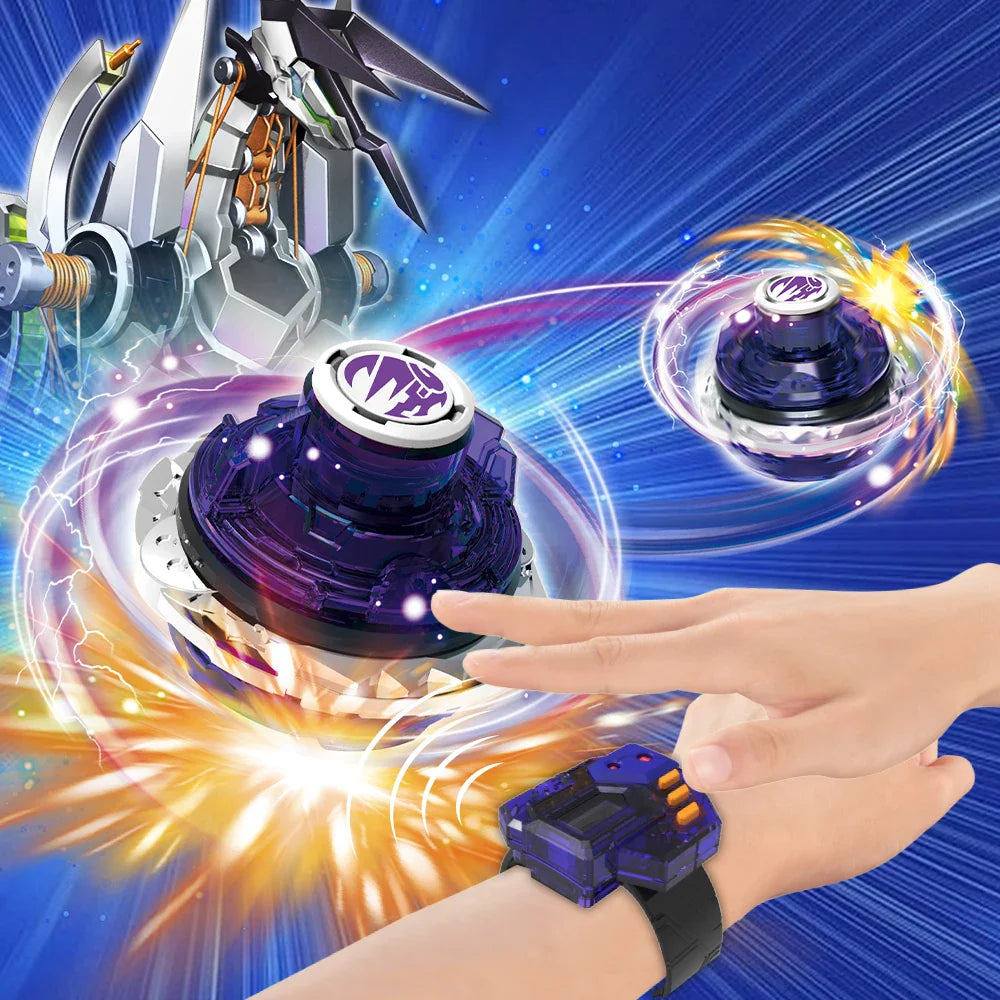 Infinity Nado 3 Original Electronic Thunder Stallion & Controller Set Metal Ring Battle Gyro Auto-Spin Spinning Tops Kids Toys