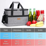 15L/25L Cooler Bag Thermal Bags with Hard Liner Large Insulated Picnic Lunch Bag Box for Camp Travel Outdoor Camping Storage Bag