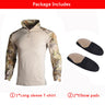 Tactical Combat Shirt Military Uniform Army Clothing Tatico Tops Airsoft Multicam Camouflage Hunting Clothes Long Shirt Mens 8XL