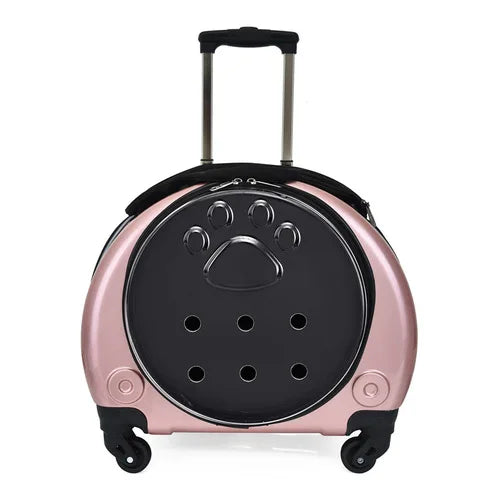 Pet Luggage Backpack Outdoor Large Capacity Breathable Portable Aviation Suitcase Folding Cats Cat Carrier