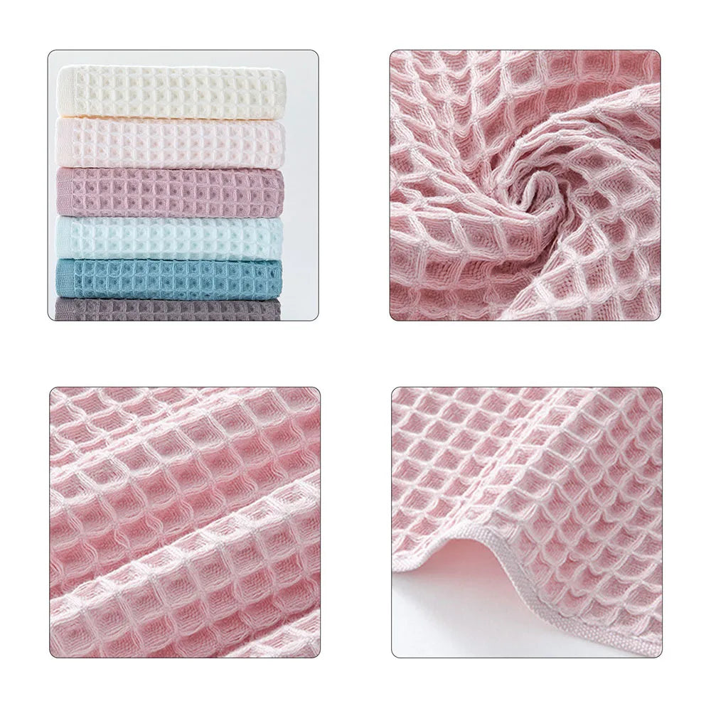 Bath Towels For The Body Waffles Weaves Cotton Squared Towel Comfortable Fast Absorbing Towel For Face Washing