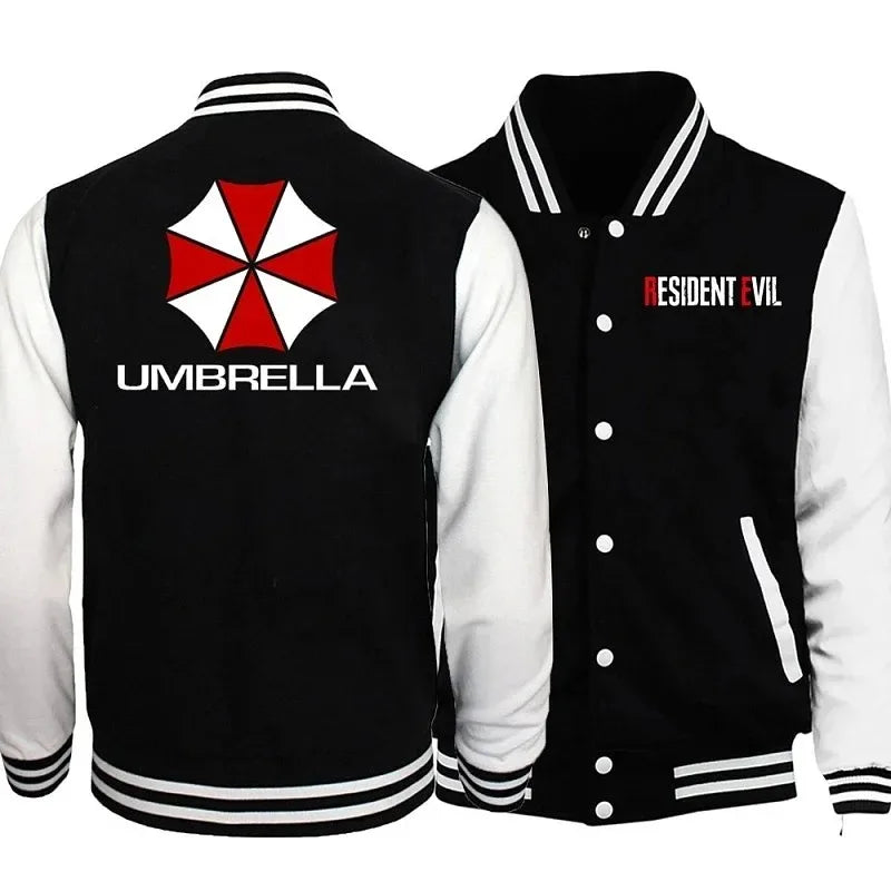 R-Resident E-Evils Umbrella Jacket Sweatshirts Women Mens Coat Cool Baseball Uniforms Jacket Couple Print Cardigan Clothes Tops