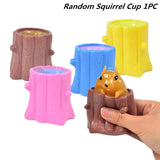 Funny Pumpkin Squirrel Astronaut  Block Squeeze Anti-stress Toy Hide and Seek Figures Stress Relief Fidget Toys For Kids Adult