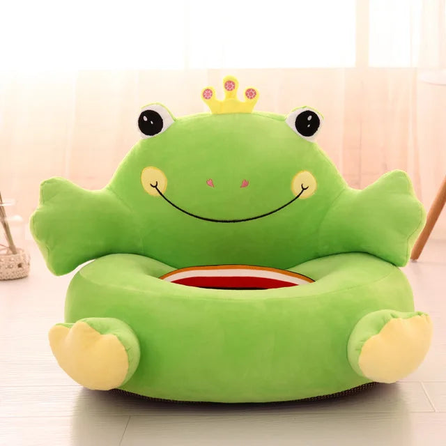 OTAUTAU Kids Sofa Chair Children Cute Cartoon Couch Velvet Plush Baby Pouf Ottoman Child Floor Seat Gaming Furniture ETSF001C