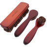 3 Pcs Clean Polish Boot Brush Horse Hair Kiwi Shoe Horsehair Car Cleaner Cleaning Polishing Cloth Kit