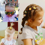 10Pcs/Set New Cute Bowknot Headbands Newborn Girls Elastic HairBands Baby Hair Accessories for Kids Cartoon Bows Headwear Gift