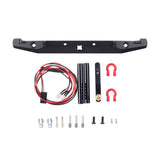 INJORA Metal Front Rear Bumper with Led Lights for 1/10 RC Crawler Axial SCX10 & SCX10 II 90046 90047 Upgrade Parts