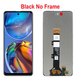 Screen With Frame For Motorola Moto E32 LCD Display Touch Screen Panel Digitizer Assembly 6.5" For Moto E32 Screen Replacement