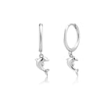 CCFJOYAS 925 Sterling Silver Lightning/Awl/Animal Pendant Hoop Earrings for Women Gold Silver Color Earrings Fashion Jewelry