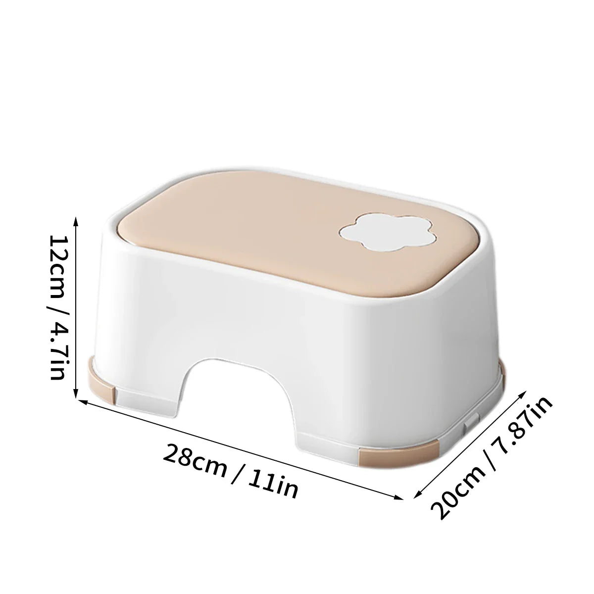 Kid Step Stool With Non-Slip Pads Living Room Furniture Kid Non-Slip Ottoman Potty Training Stool Children Safety Training Stool