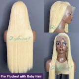 250 Density 30 36 Inch 613 Blonde Straight 13x6 HD Lace Frontal Wig For Women Brazilian 13x4 HD Transparent Lace Frontal Wig