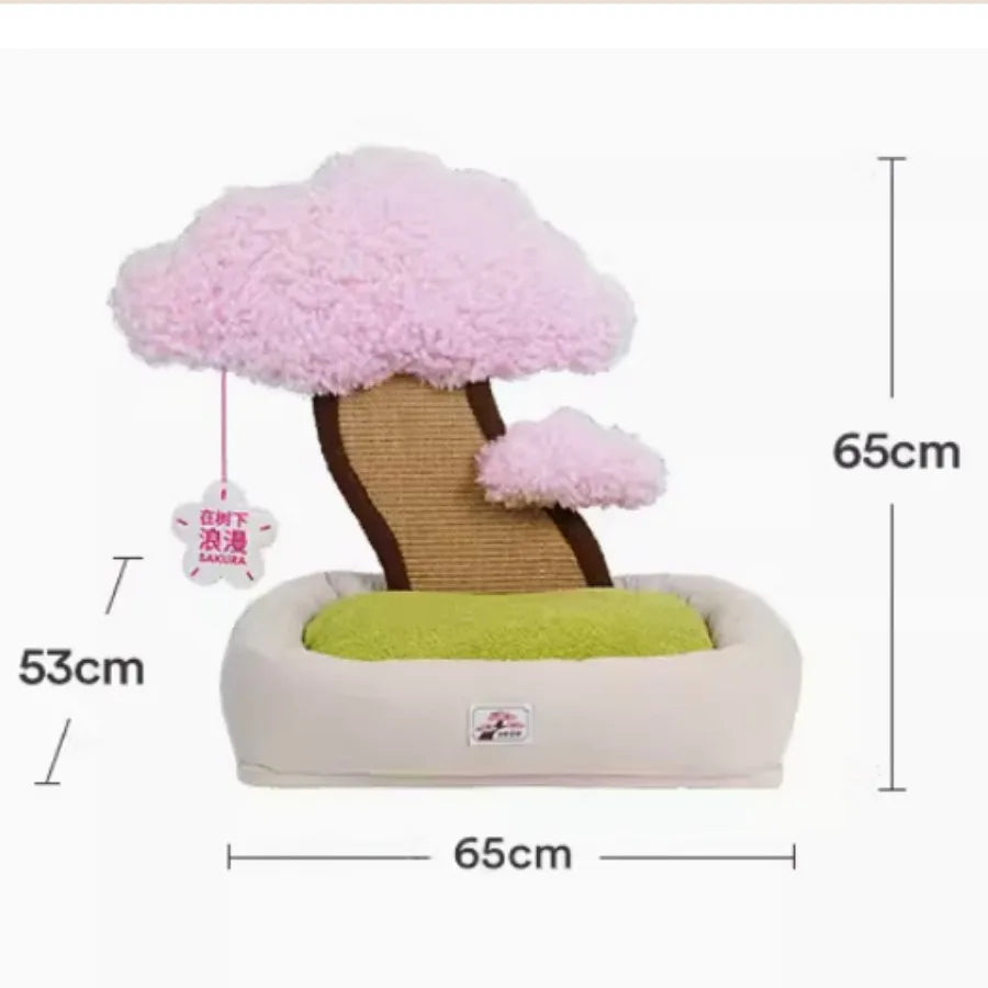 Tree Style Sleeping Habitats Cat Bed Kittens Washable Warm Cats Nest Beds Furniture Light Weight Cama Para Perros Pet Supplies