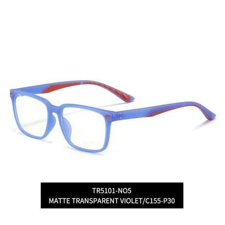 VICKY TR Classic Square Children‘s Sweet Candy Colored  Anti-blue Light Glasses Myopia Hyperopia Customizable Prescription 5101