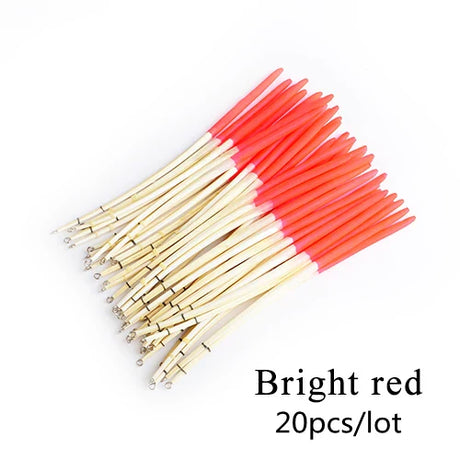 FTK 20pcs Fishing Float Feather Float Hard Tail Type Floating Stem Tubes Kits Tackle Accessories High Quality