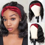 Kinky Curly Headband Bob Wig Human Hair Glueless Brazilian Curly Human Hair Wigs With Headbands for Black Women Nature 12-28Inch