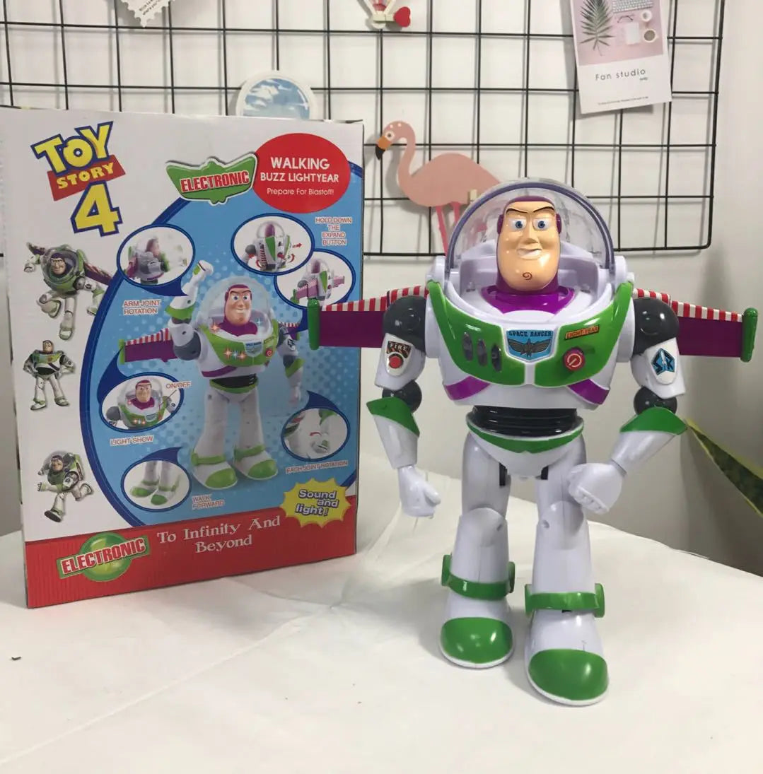 Disney Toy Story 4 Juguete Woody Buzz Lightyear music/light with Wings Doll Action Figure Toys for Children Birthday Gift S03