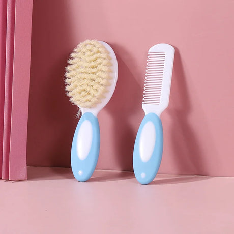 2pcs/let Baby Care Comb Set Anti-scratch Girl Hairbrush Newborn Hair Brush Infant Comb Head Massager Kids Comb