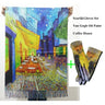 Van Gogh's Oil Painting Cashmere Scarf Women Winter Coffee House Print Wool Shawls and Wraps Ladies Cape Blanket Scarves New