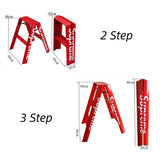 Modern Step Ladder 2 or 3 Step Aluminium Folding Ladder Portable Slim Step Stool Safety Household Stepladder with Milti-fuction