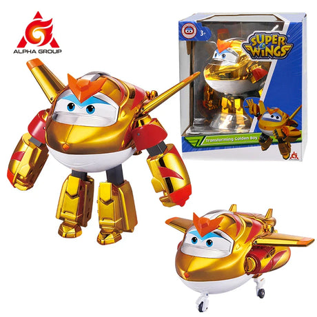 Super Wings 5 Inches Transforming Jett Dizzy Donnie Deformation Airplane Robot Action Figures Transformation Animation Kid Toys