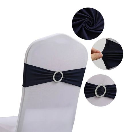 10pcs/set Ribbon Bowknot Hotel Multifunctions Solid Color Dining Chair Sashes Wedding Banquet Party Decorations Hote Home Decor