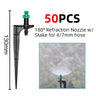 5-50m Garden Watering System 90/180/360 Degree Refraction Nozzle Automatic Irrigation Equipment for Greenhouse Plants Drip