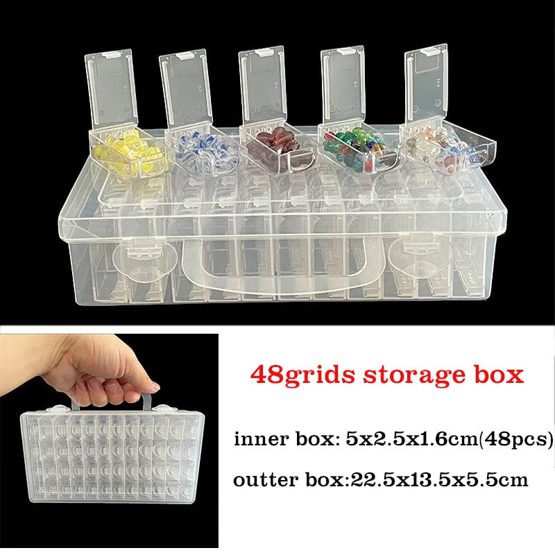 5D Diamond Painting Embroidery Accessories Tool Storage Box Elizabeth Ward Bead Storage Solutions 78pcs Assorted Craft Supply