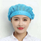 Black Adjustable Food Service Net Hat Kitchen Work Hats Canteen Restaurant Cook Caps Bakery Baking Workshop Breathable Work Cap