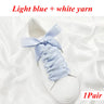 1 Pair Silk Shoe Laces Satin Ribbon Flat Shoelaces Girls Casual Canvas Shoes Double-sided Weaving White Shoe Lace Accessories